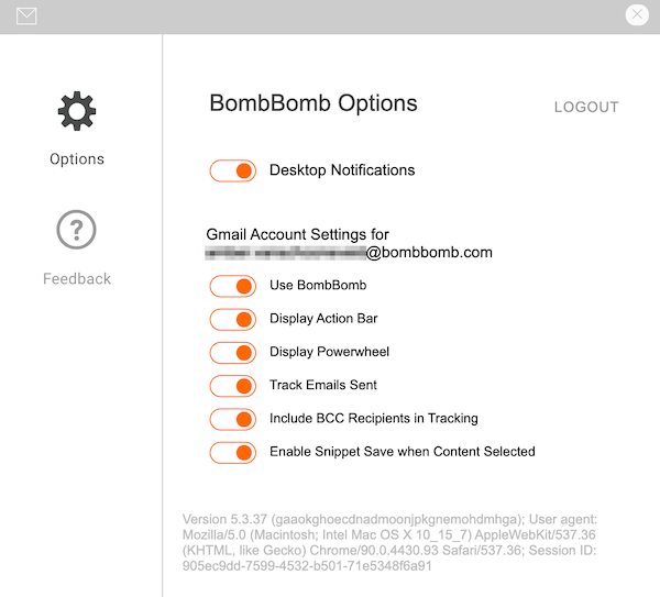 video email for gmail vs bombbomb